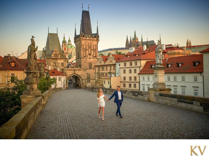 Gorgeous Americans Charles Bridge Sunrise