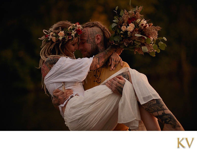 Boho styled love story