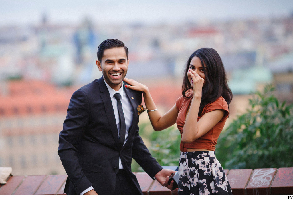 The surprise marriage proposal in Prague P+J in photos
