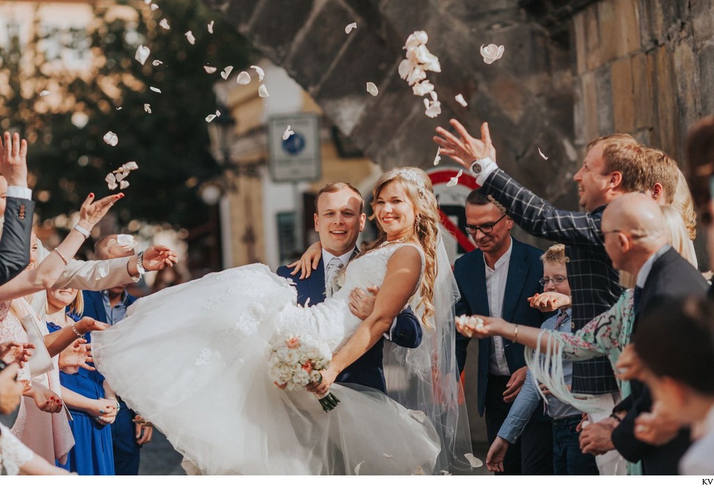 carrying the bride