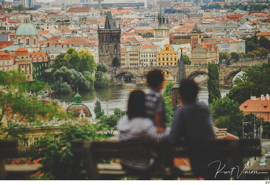 Overlooking Prague with Mama & Papa