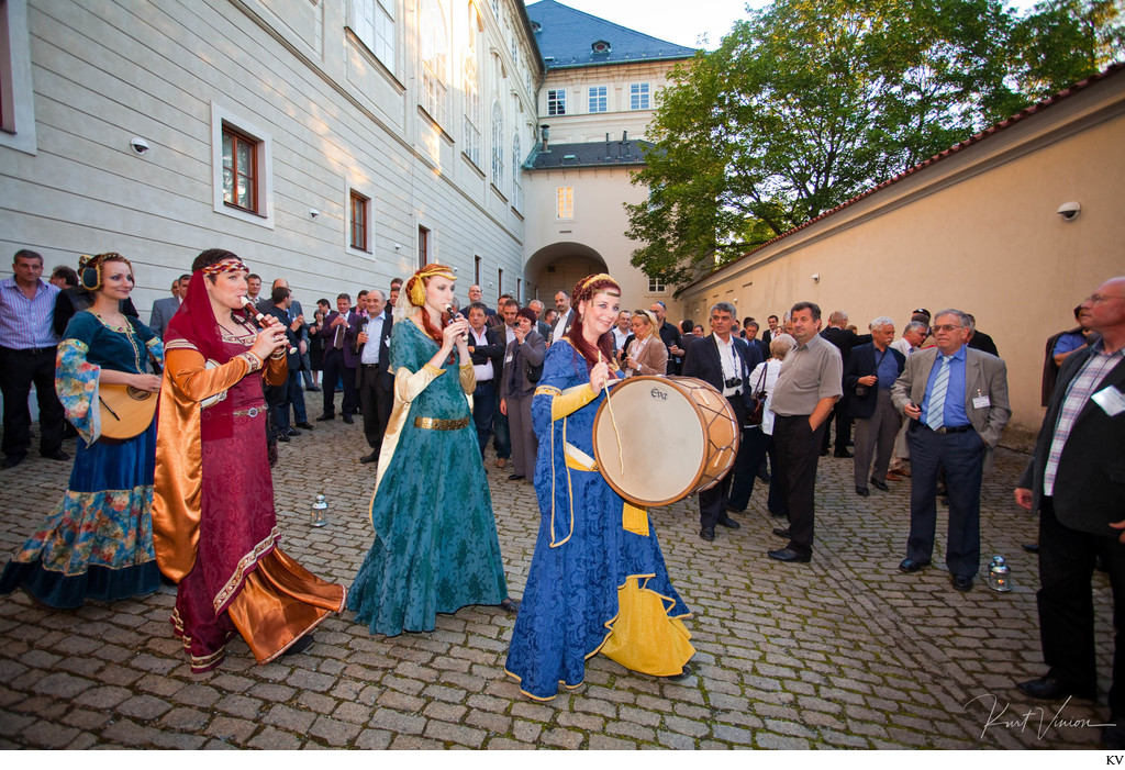 Musicians perform at Prague Castle
