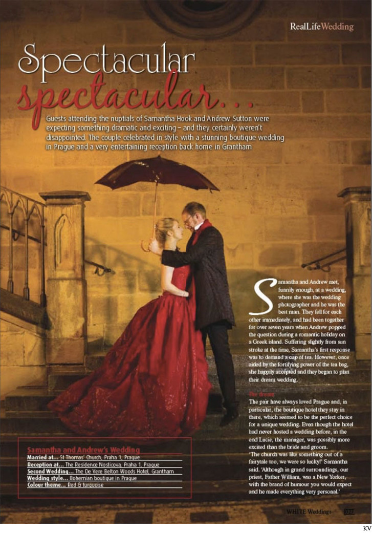 Real Life weddings magazine feature S&A layout 1