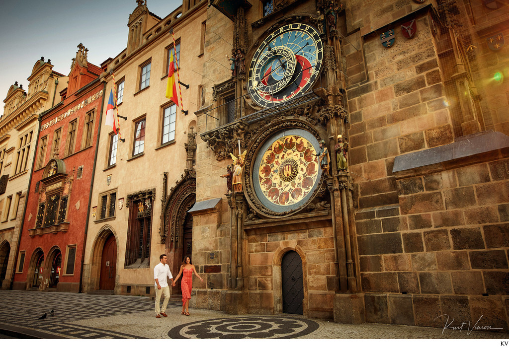 Walking in Prague E-Session Astronomical Clock