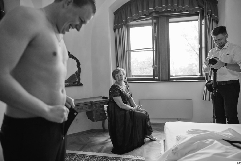 Groom, Mother, Videographer, Hotel Stejkl