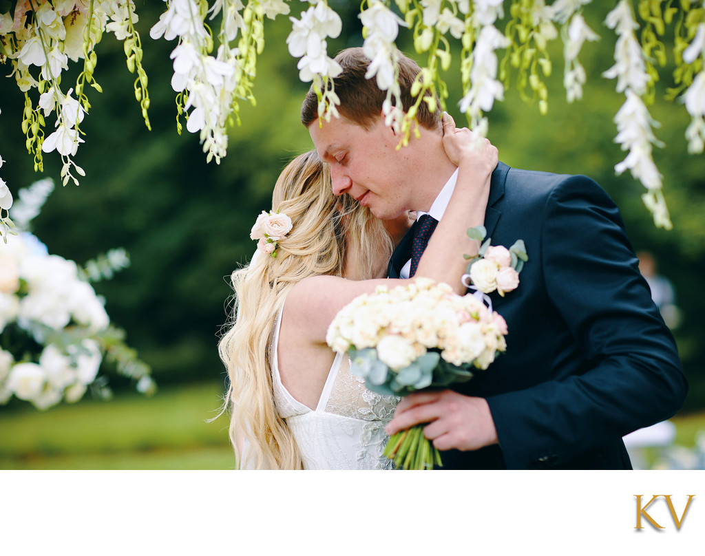 tearful bride loses her composure