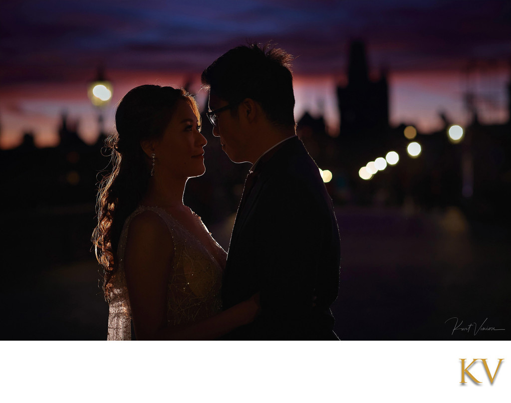 Romantic Silhouette Charles Bridge