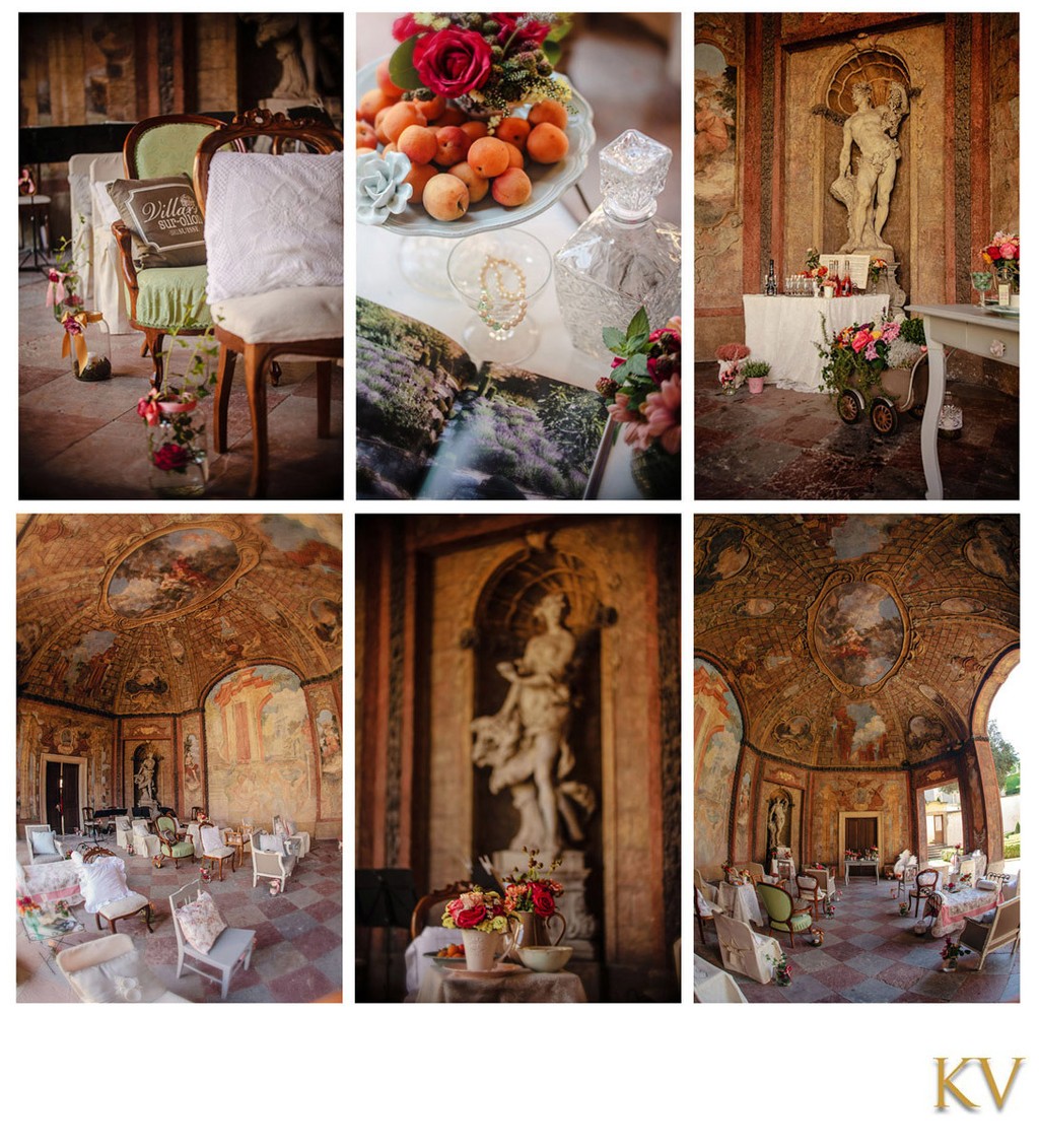 Vrtba Garden designer weddings interior details