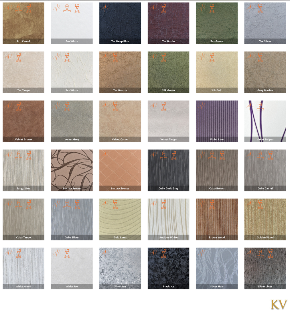 Cover swatches for bespoke collection