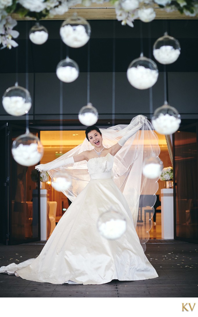 Happy Bride Peninsula Hotel Hong Kong Luxury Wedding