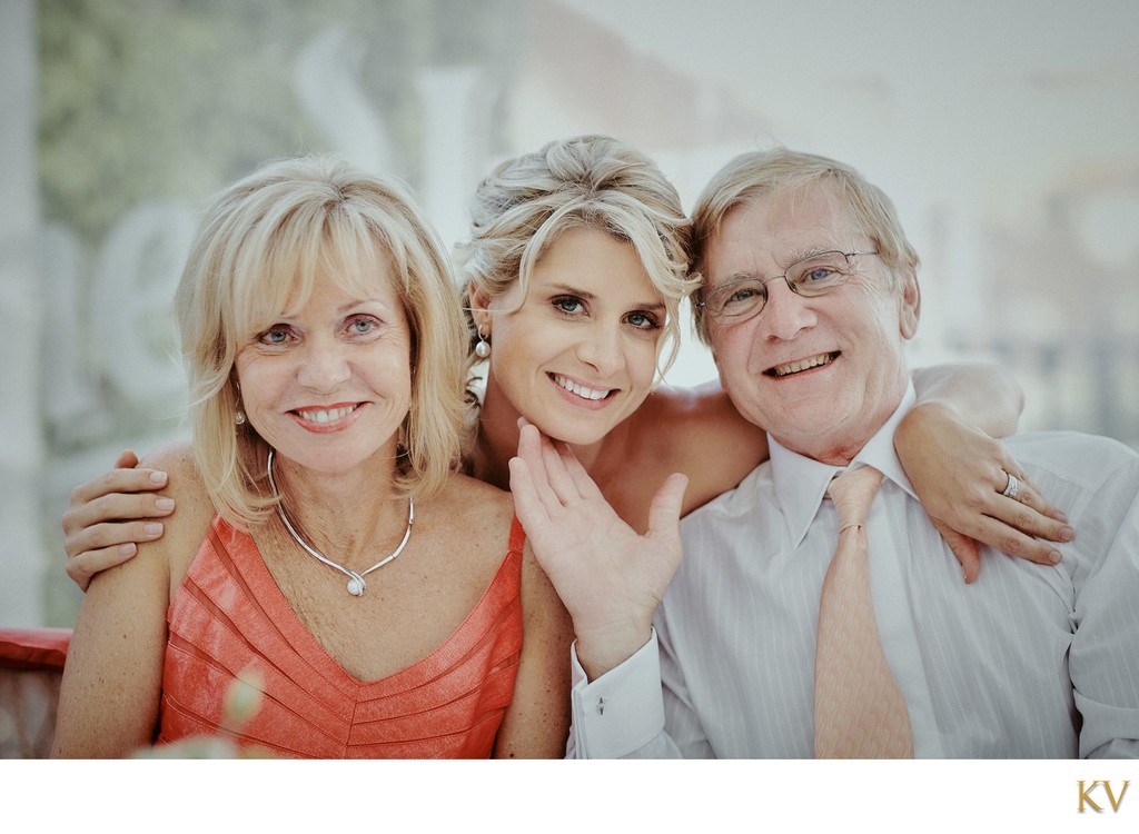 The mother & father with the bride