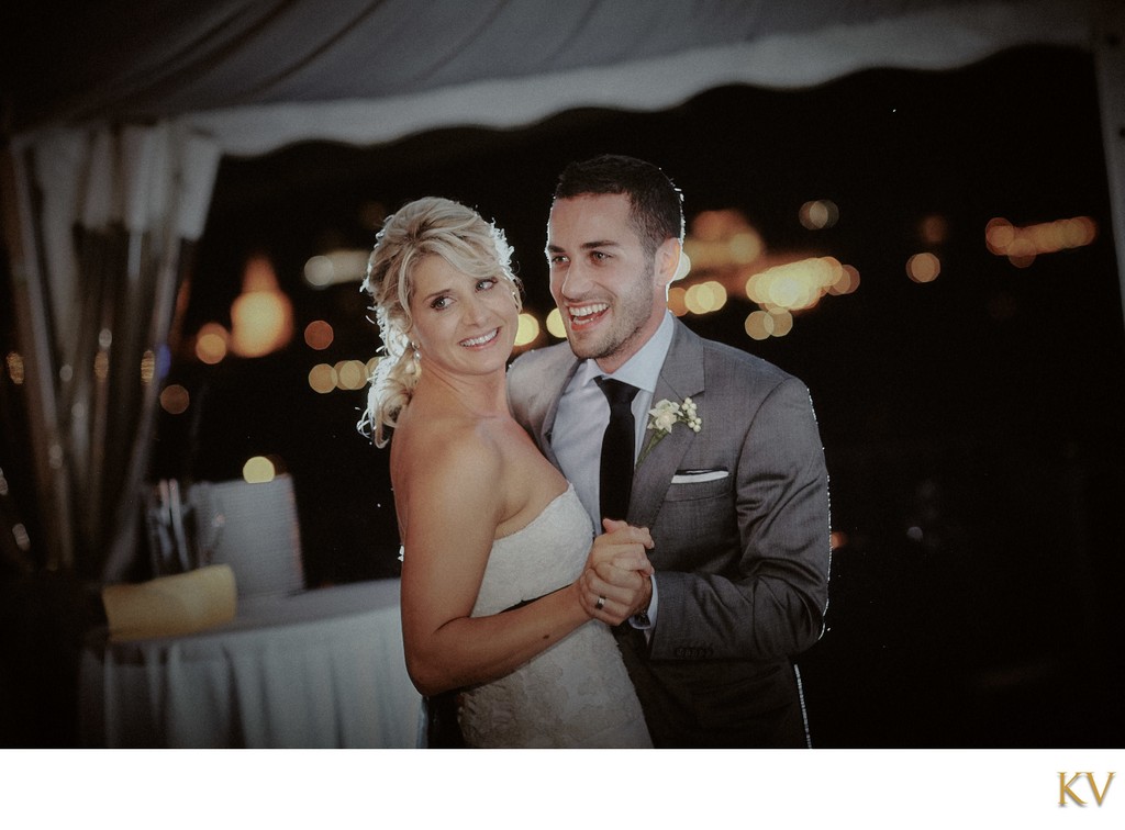 radiant bride & groom First Dance