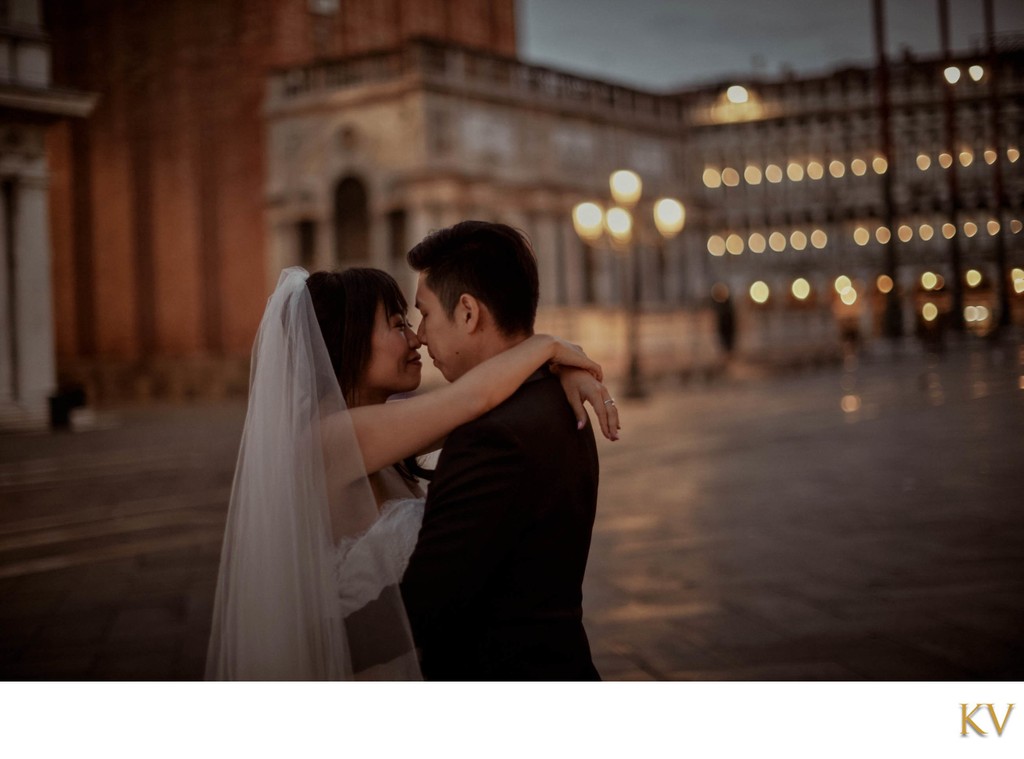 The romantic atmosphere of San Marco at Dawn