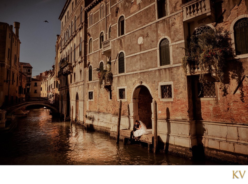 sunrise above the canals