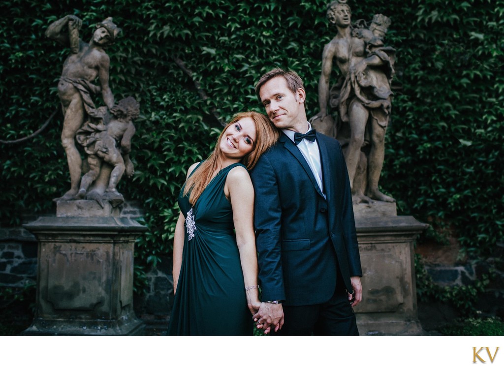 Polya & Dirk - Garden of Love - Prague Honeymoon Photo
