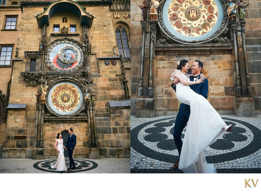 Whimsical & magical bride & groom portraits from Prague!