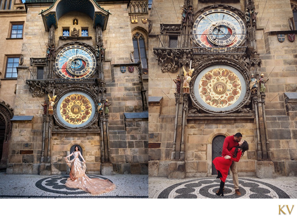 Lifestyle Portraits Prague Under the Astronomical Clock
