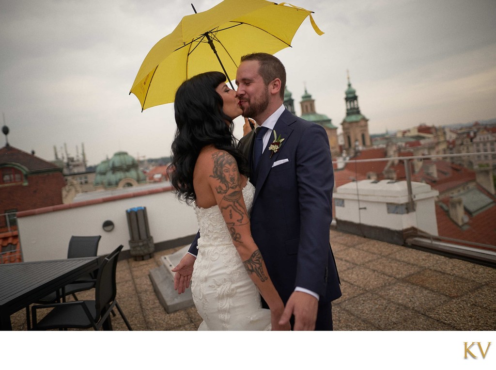 Kiss Yello Umbrella