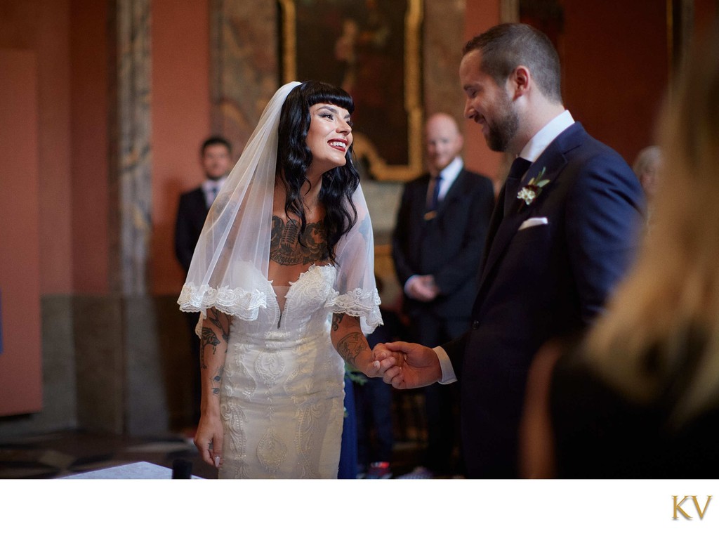 Happy Bride Mirror Chapel