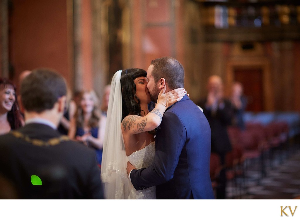 wedding kiss