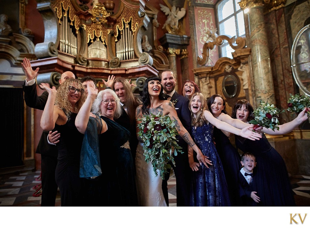 Happy Group Photo Mirror Chapel