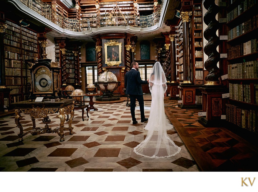 Klementinum Baroque Library Newlyweds