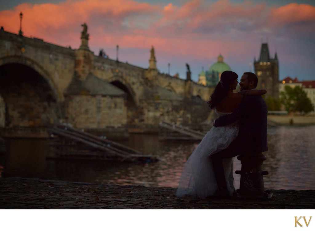 Charles Bridge sunset