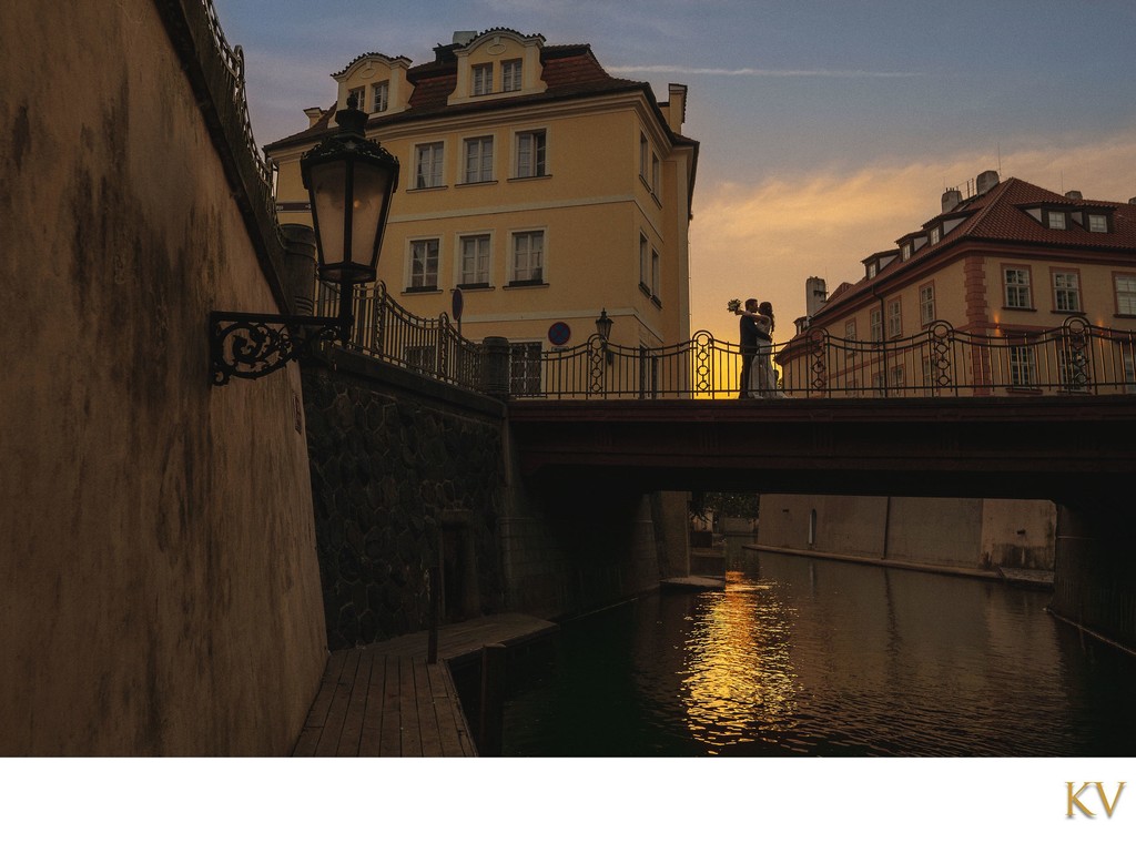 above the canals