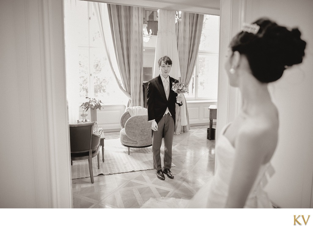 Groom with Bouquet