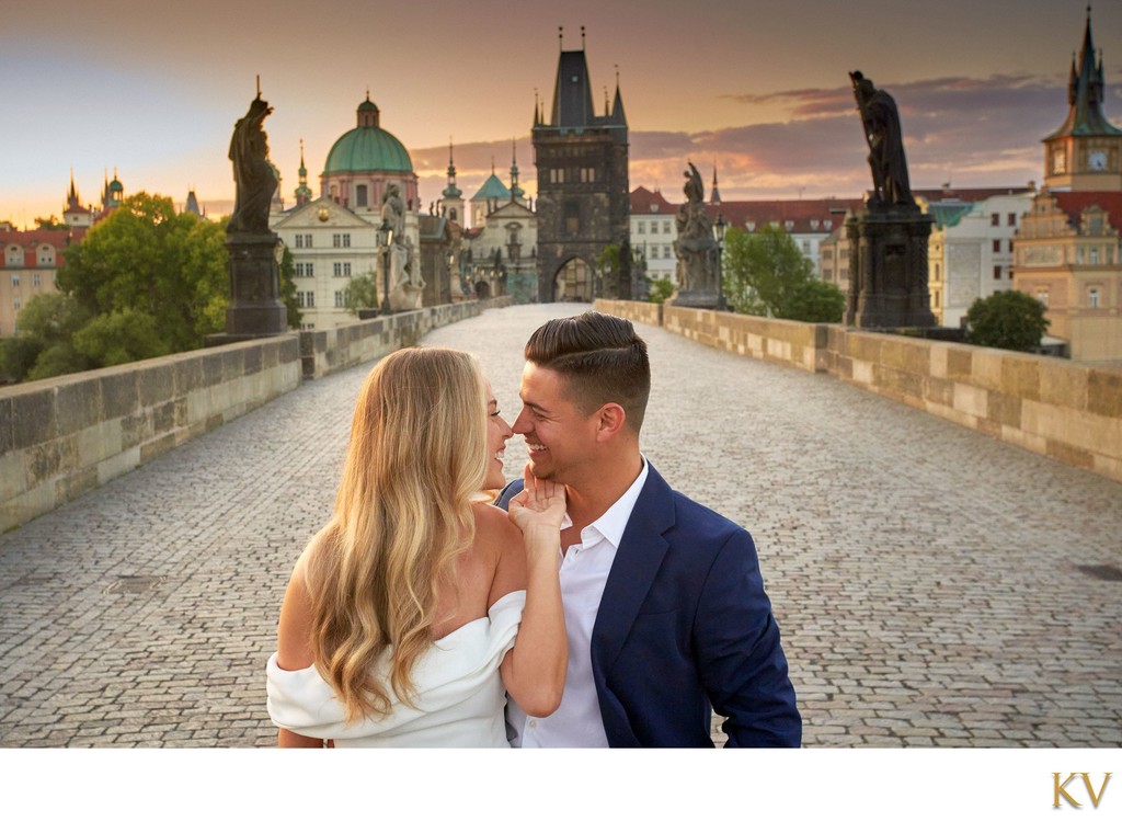 love atop the Charles Bridge