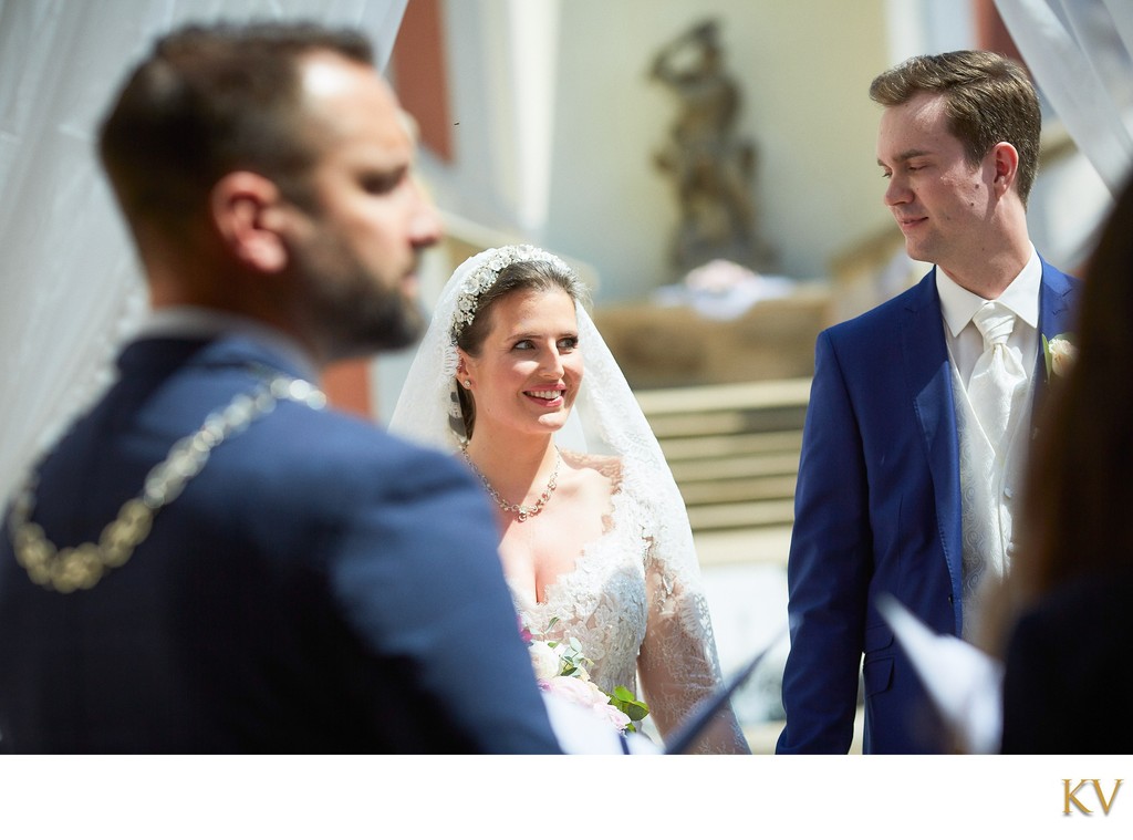 The radiant bride and her groom Ledebour Garden