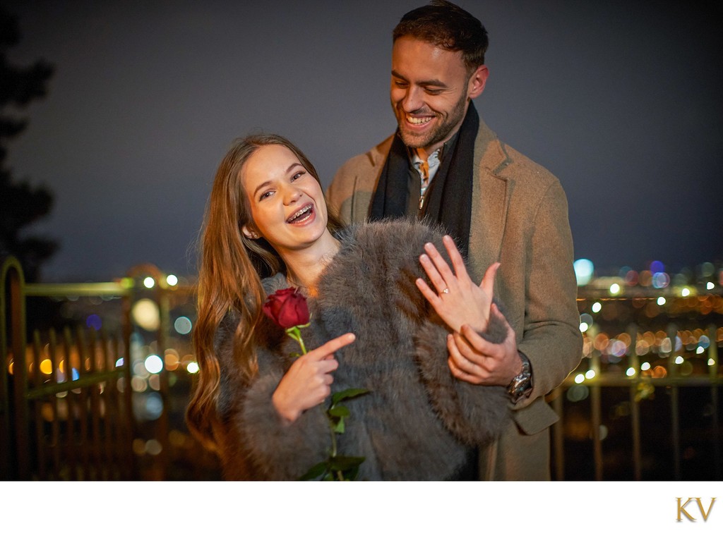 Romantic Prague Marriage Proposal- the ring