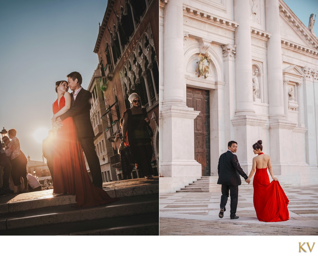 Fashion-Oriented portraits of a gorgeous Thai Couple in Venice