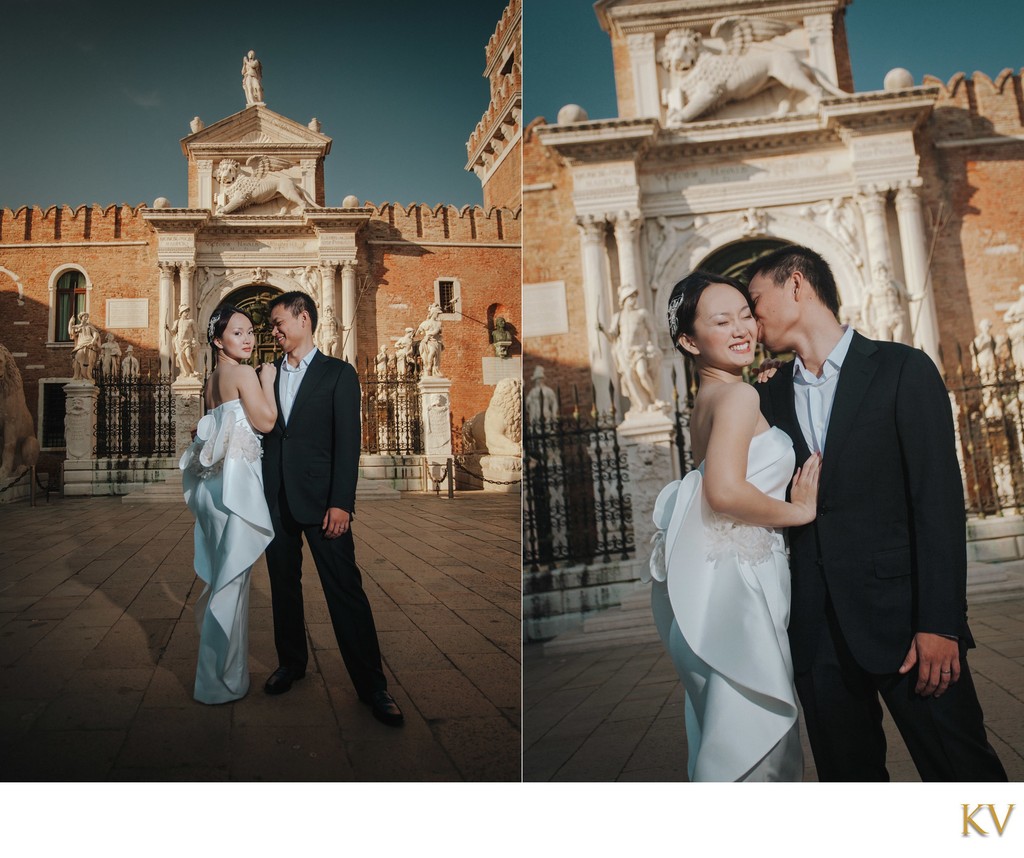 Thai Couple During Venice Love Story Photo Session