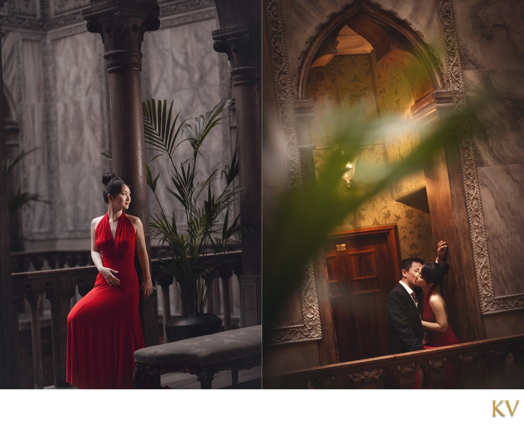 Vogue Inspired couple portraits at Hotel Danieli, Venice