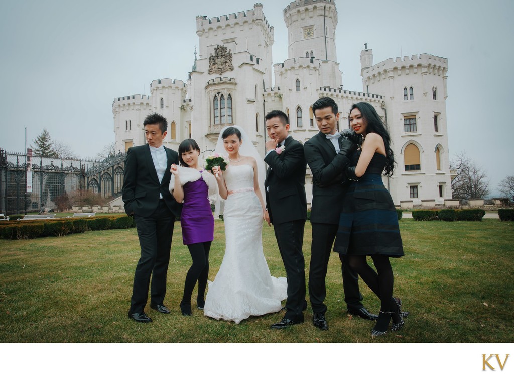 Hong Kong newlyweds and friends Chateau Hlbuboka