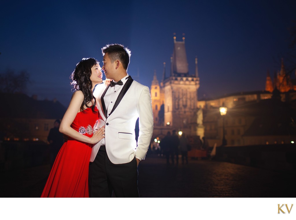 Timeless Romance Hong Kong Couple Charles Bridge