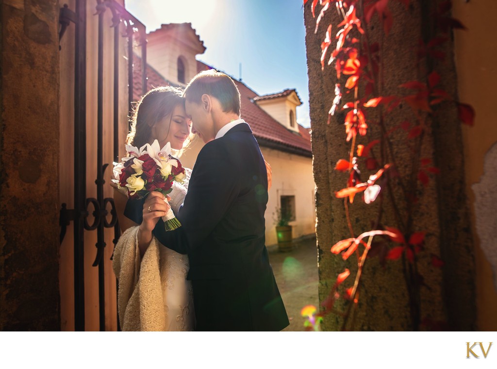 Newlyweds Enjoying Sunshine at Ledebour Garden