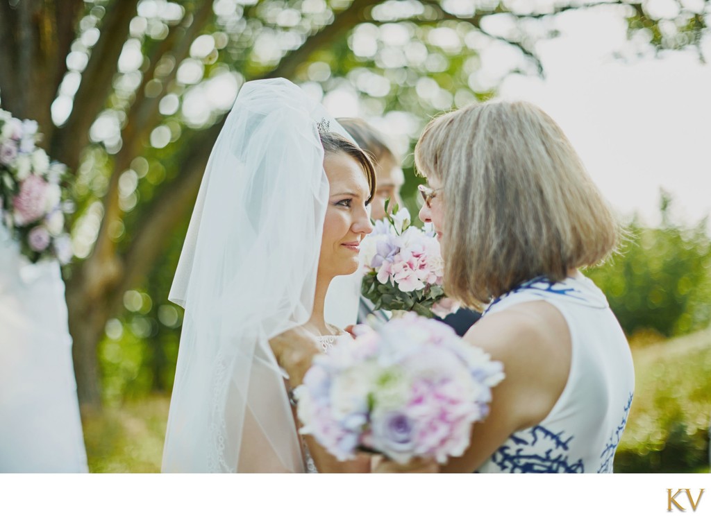 Mother Congratulates Bride