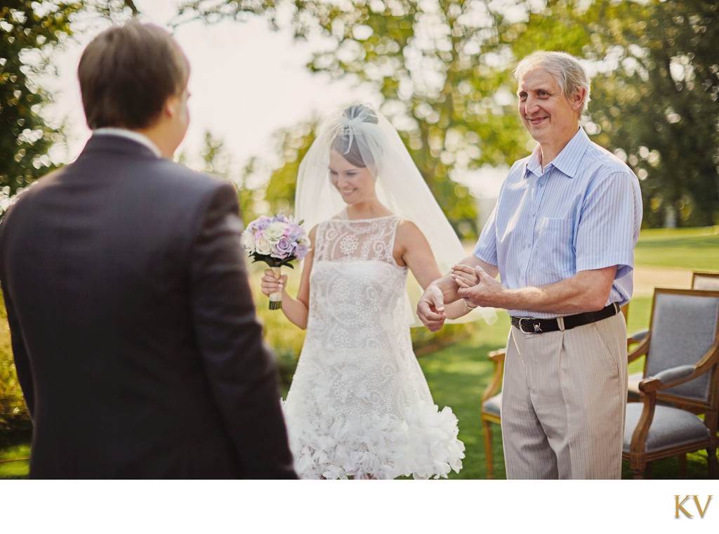 Father Presents bride