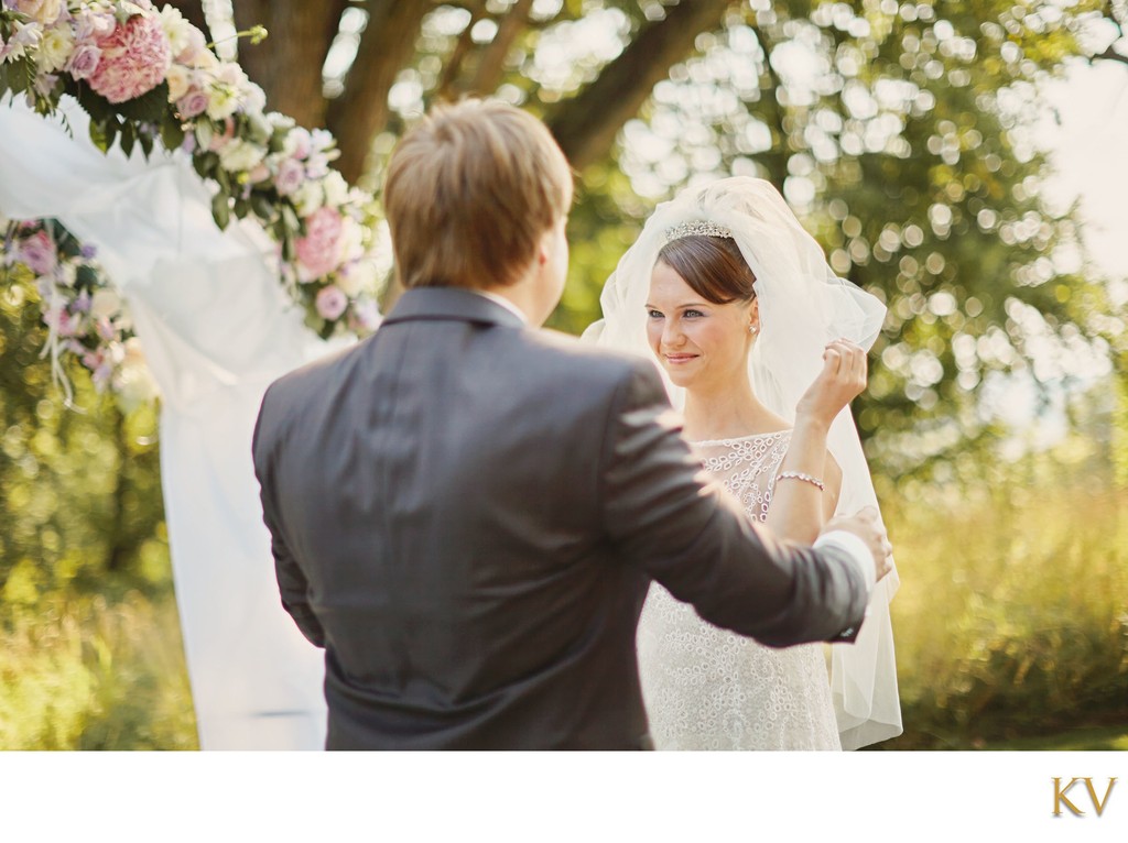 smiling bride