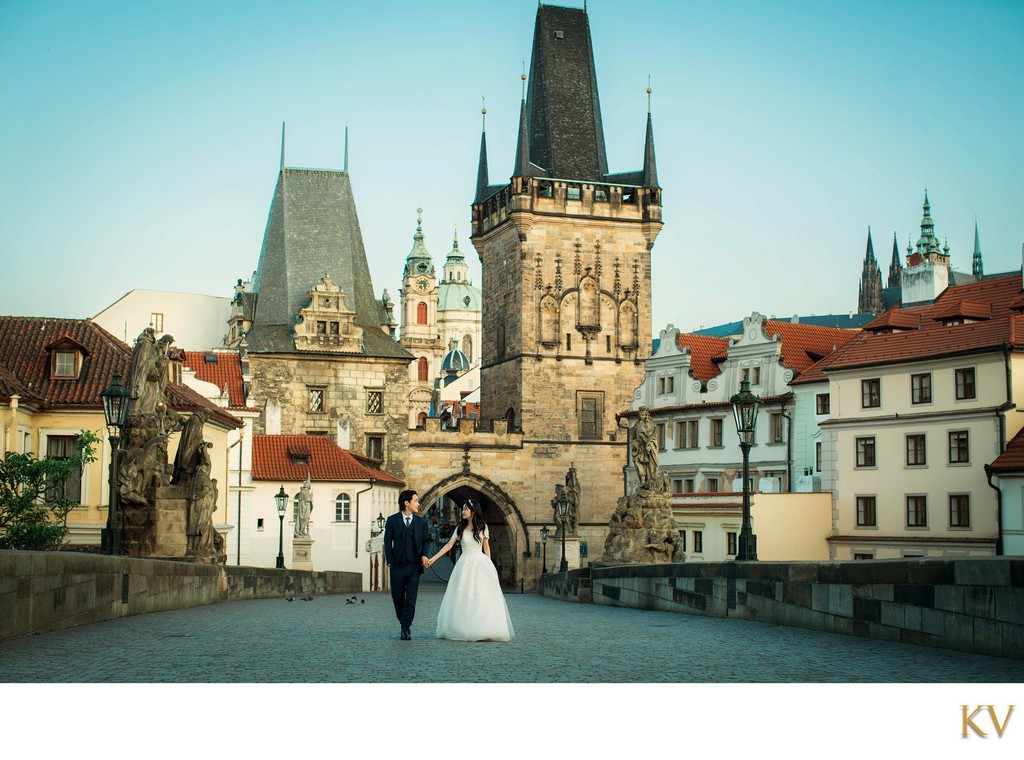 Blue Hour atop the Charles Bridge