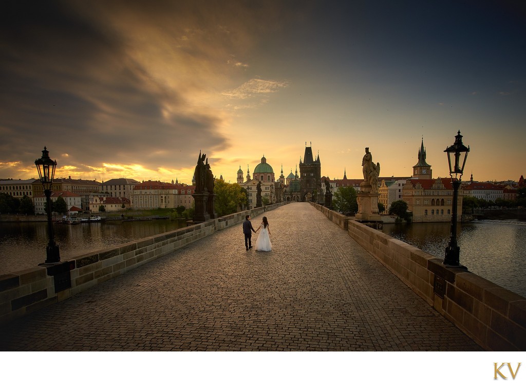 Dawn Atop The Charles Bridge