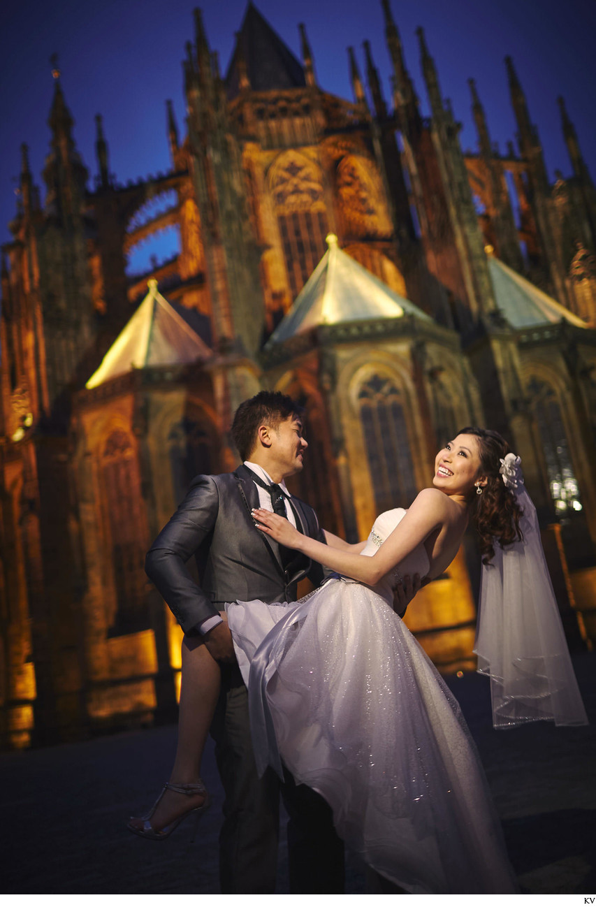 radiant Hong Kong bride at St. Vitus