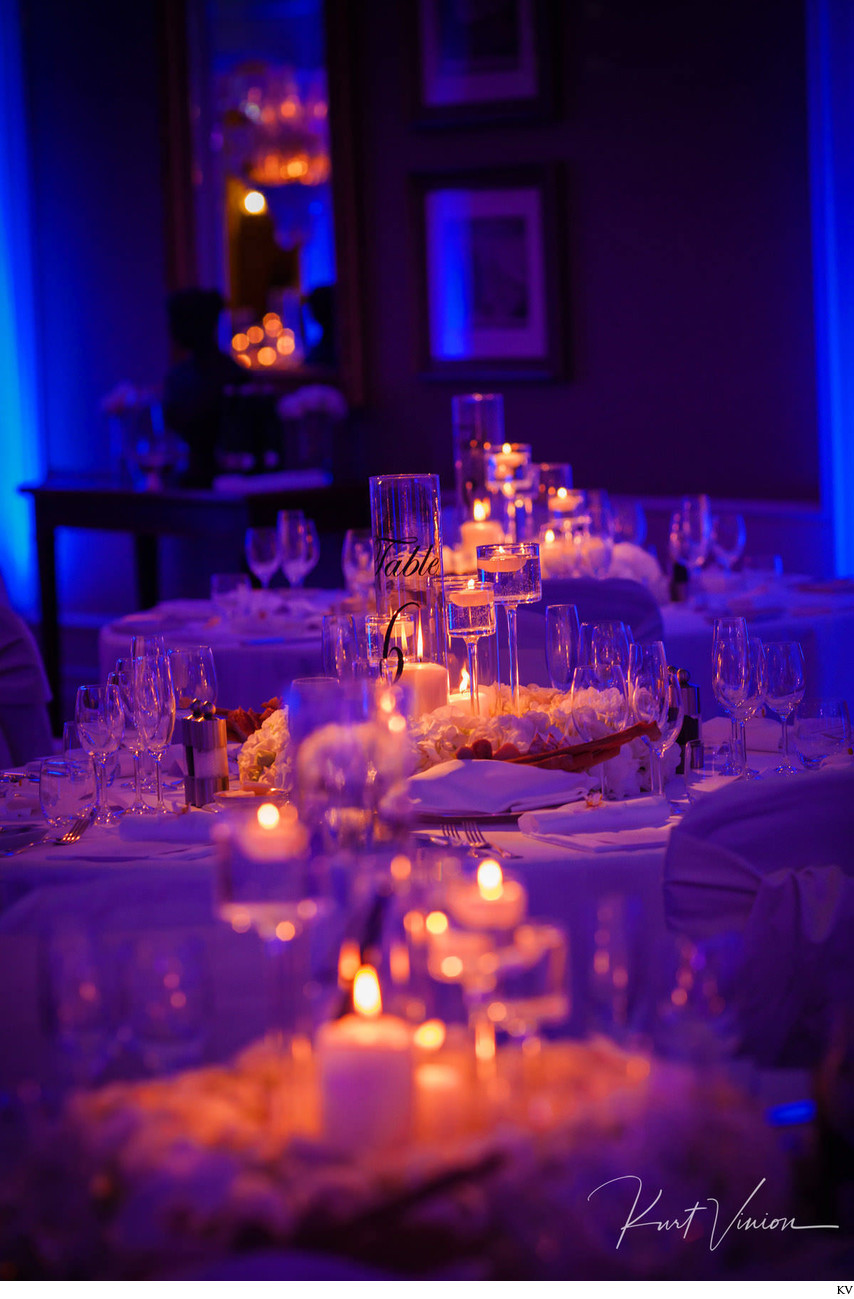 dinner table setups Four Seasons