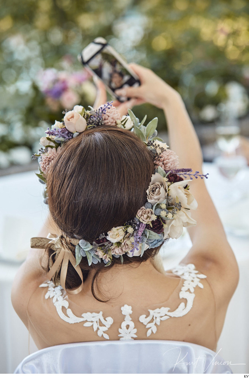 bridal selfie