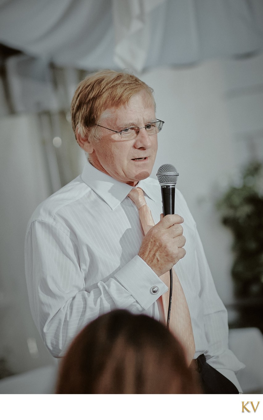 Brides Father giving speech