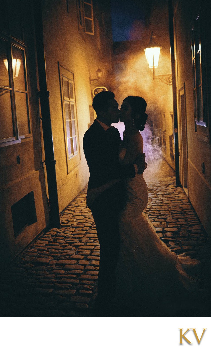 smoky silhouette of a Taiwan couple in Kampa