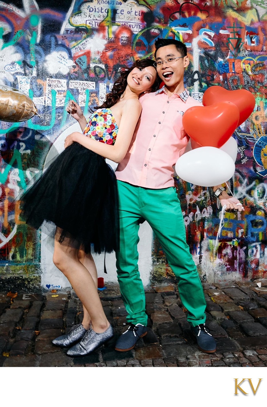 Quirky Hong Kong couple John Lennon Wall