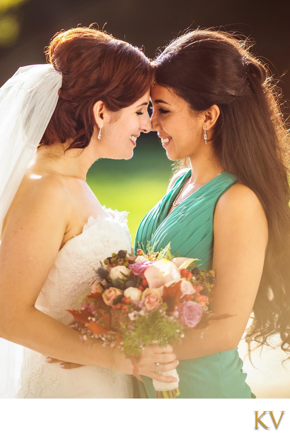 Maya & her sister (bridesmaid) - Irish weddings